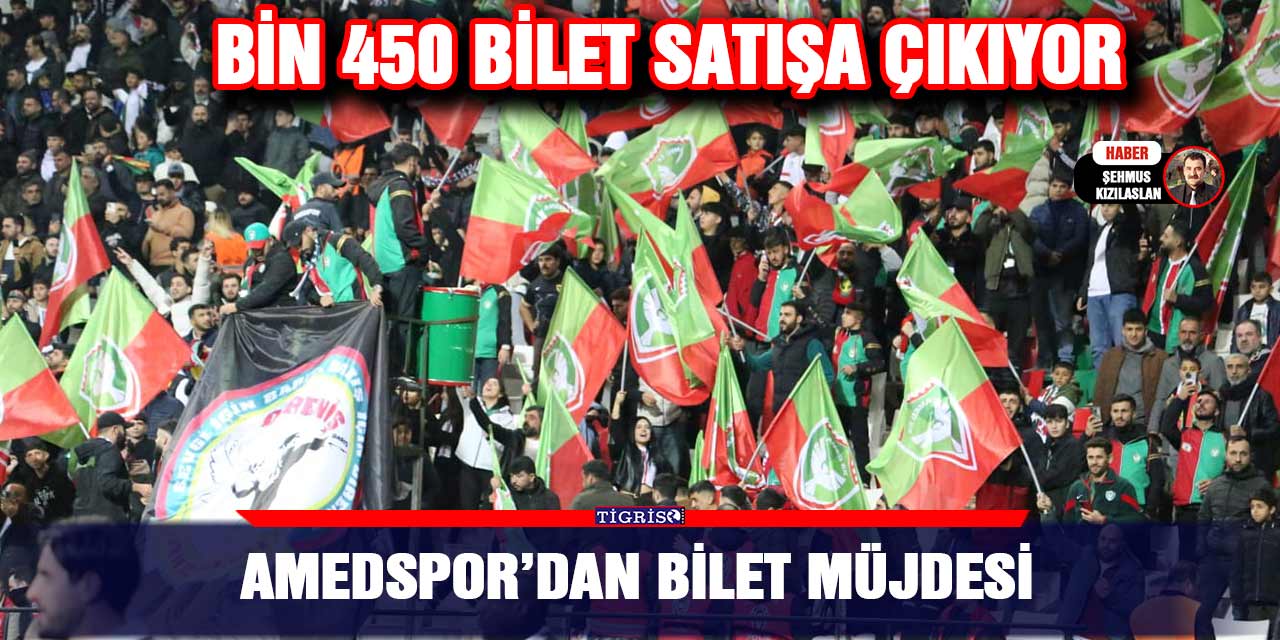 Amedspor’dan bilet müjdesi