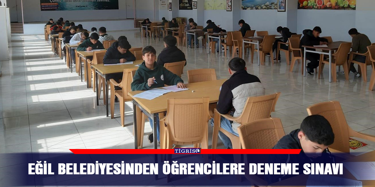 Eğil Belediyesinden öğrencilere deneme sınavı