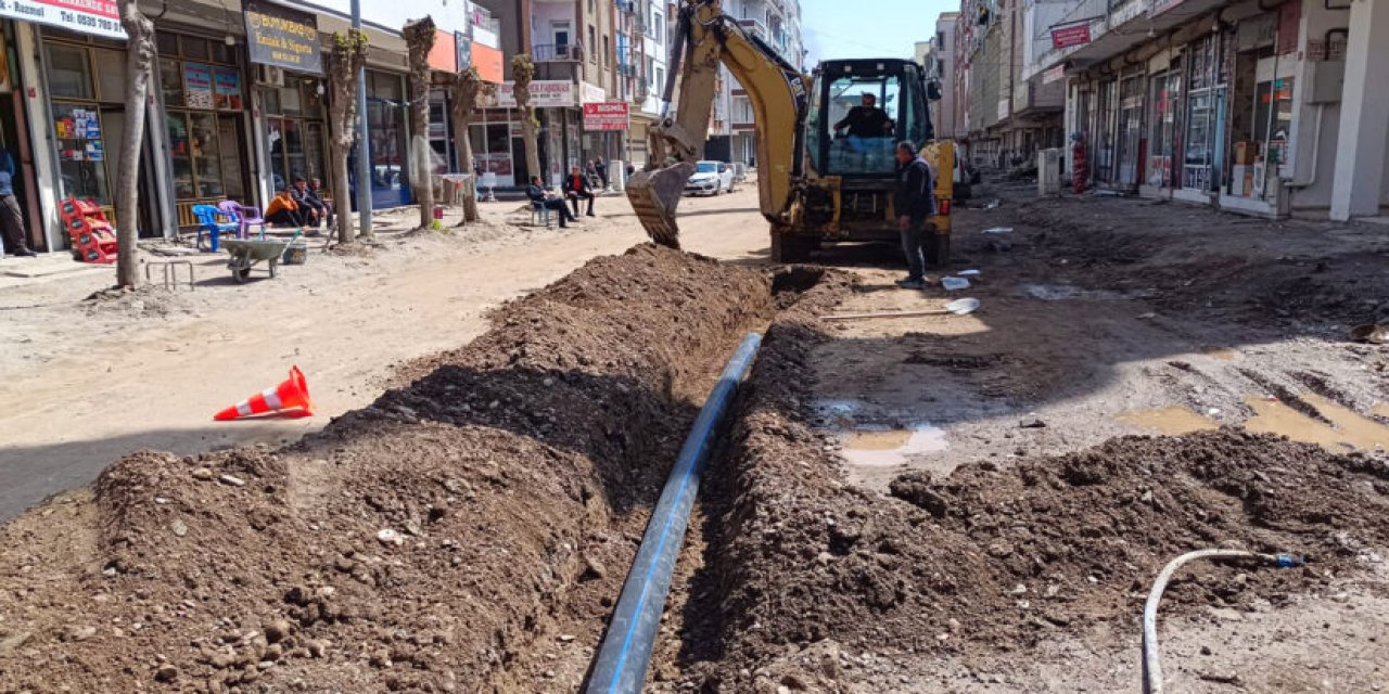 Bismil’de kanalizasyon hattı yenileniyor