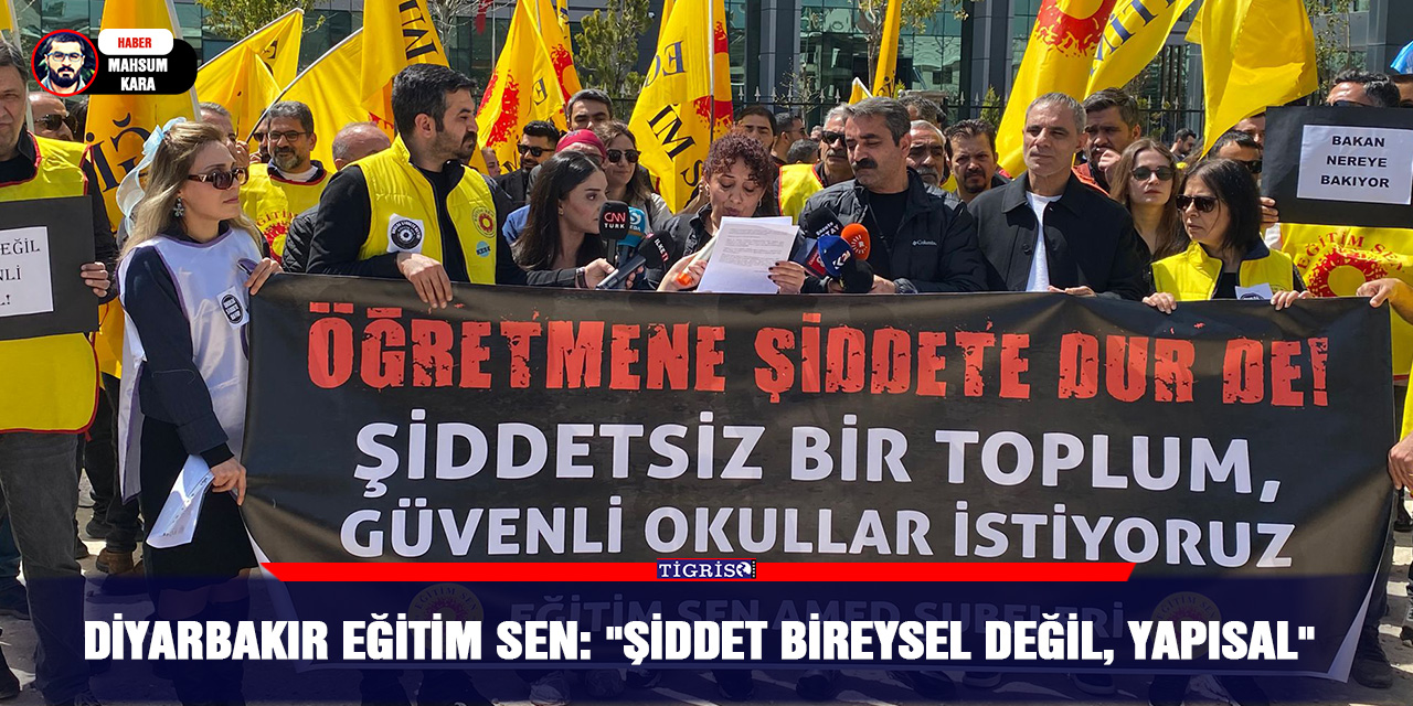 Diyarbakır Eğitim Sen: "Şiddet bireysel değil, yapısal"