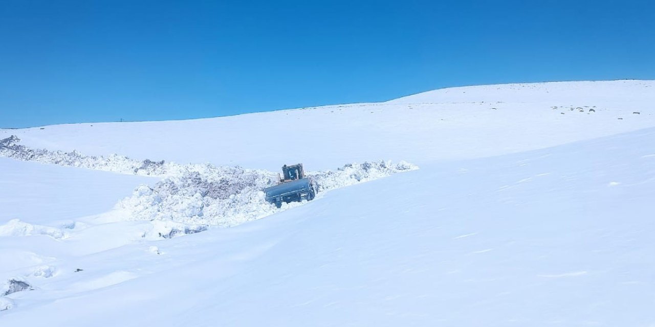 Ağrı’da Nisan ayında kar yağışı