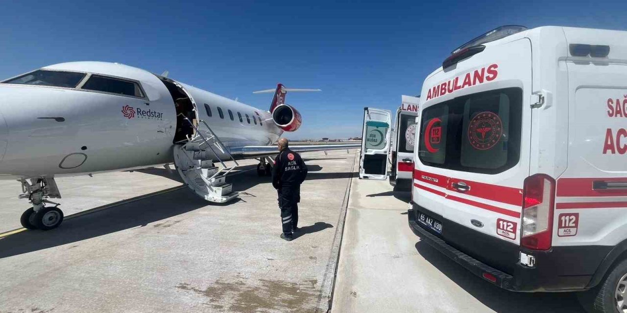 Van’da iki çocuk ambulans uçakla Ankara’ya sevk edildi