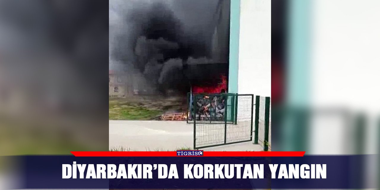 Diyarbakır’da korkutan yangın