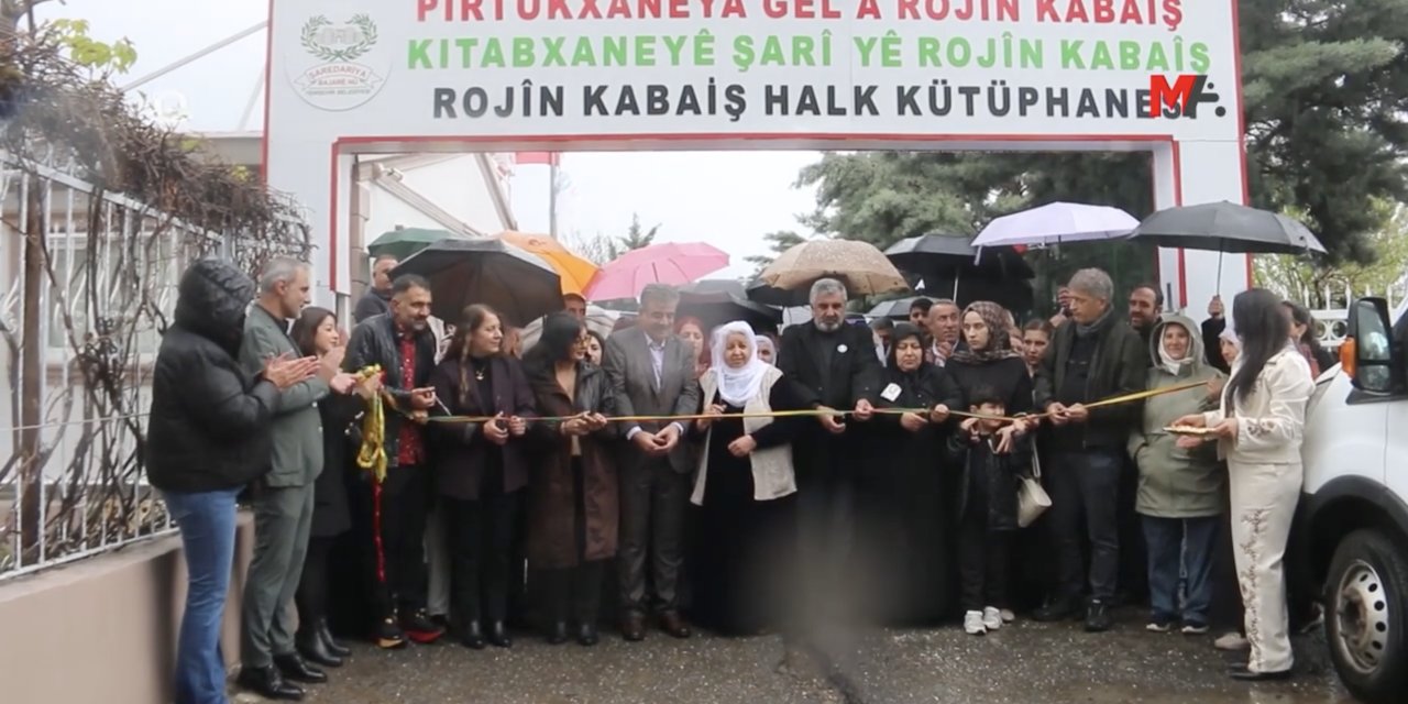 Diyarbakır’da Rojin Kabaiş Halk Kütüphanesi açıldı