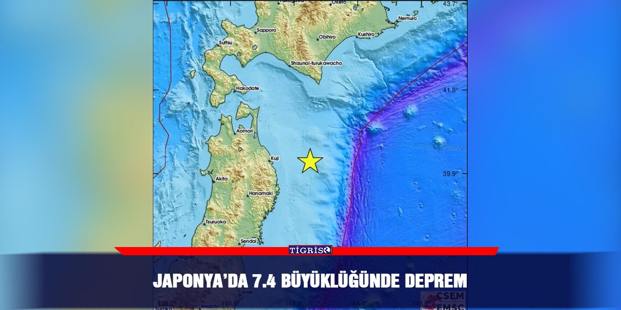 Japonya’da 7.4 büyüklüğünde deprem