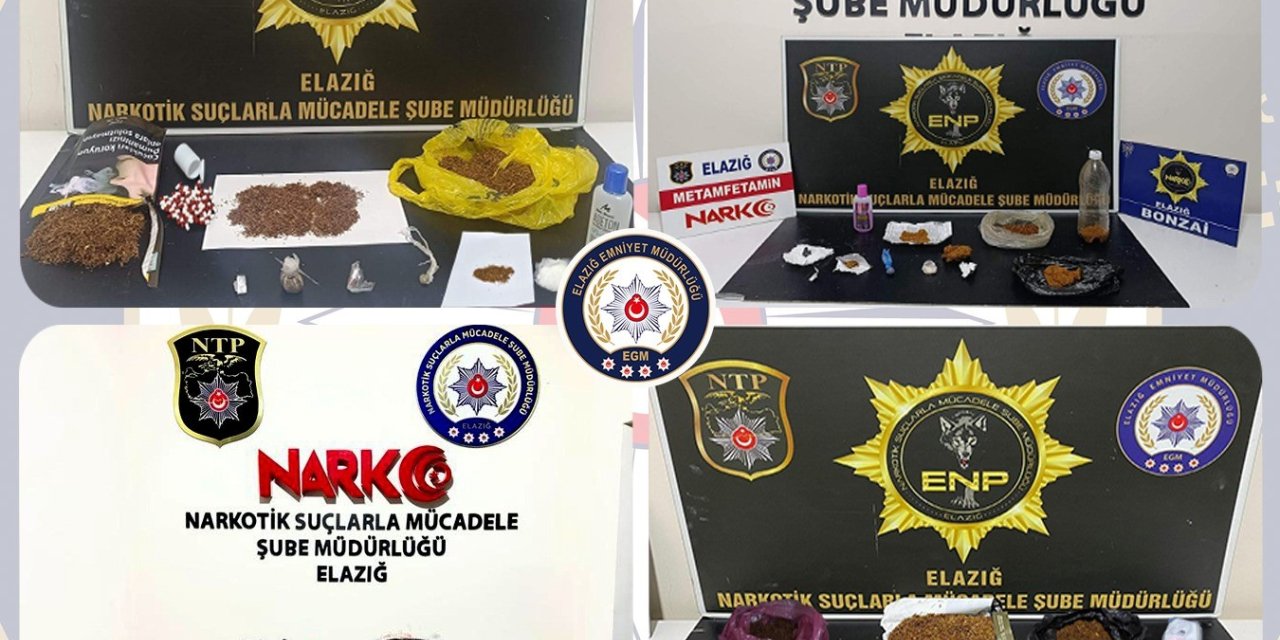 Elazığ’da uyuşturucu operasyonu: 30 tutuklama