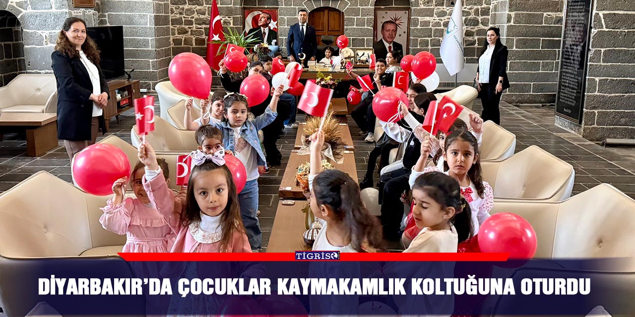 Diyarbakır’da çocuklar kaymakamlık koltuğuna oturdu