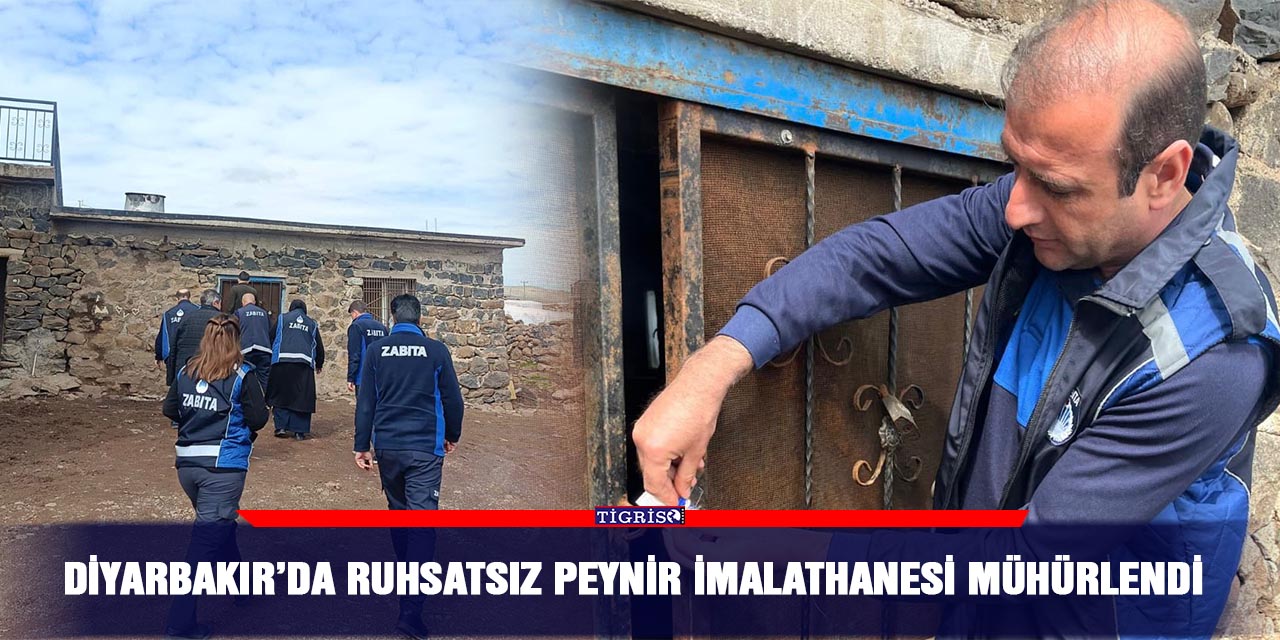 Diyarbakır’da ruhsatsız peynir imalathanesi mühürlendi
