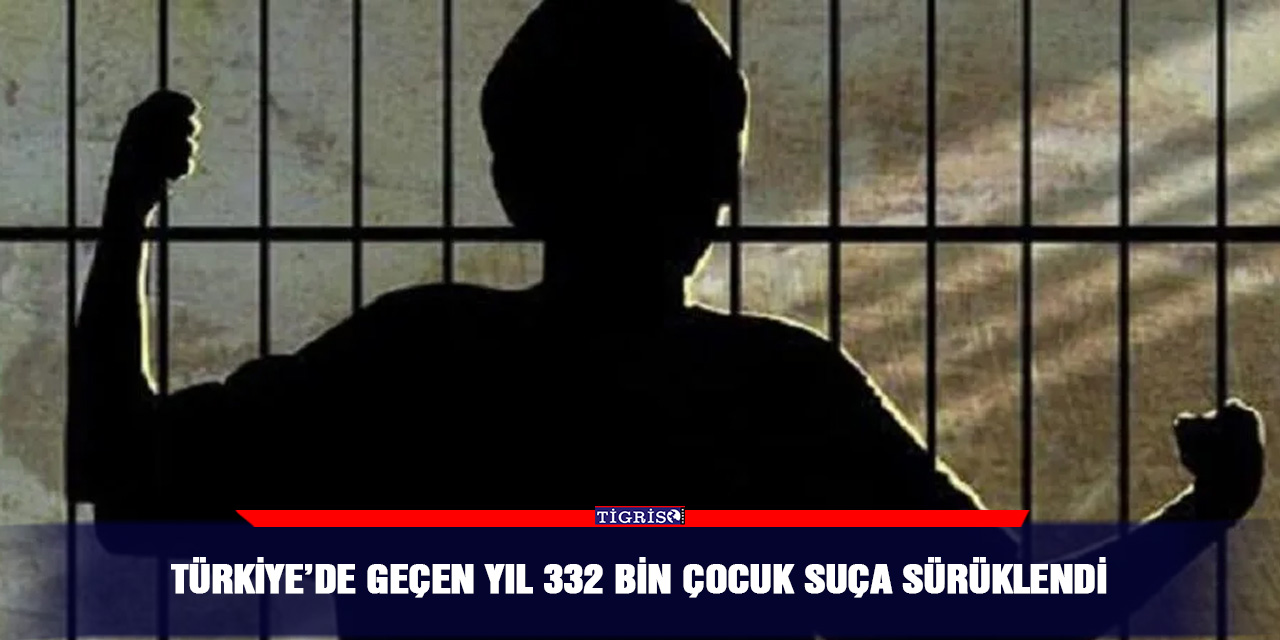 Türkiye’de geçen yıl 332 bin çocuk suça sürüklendi