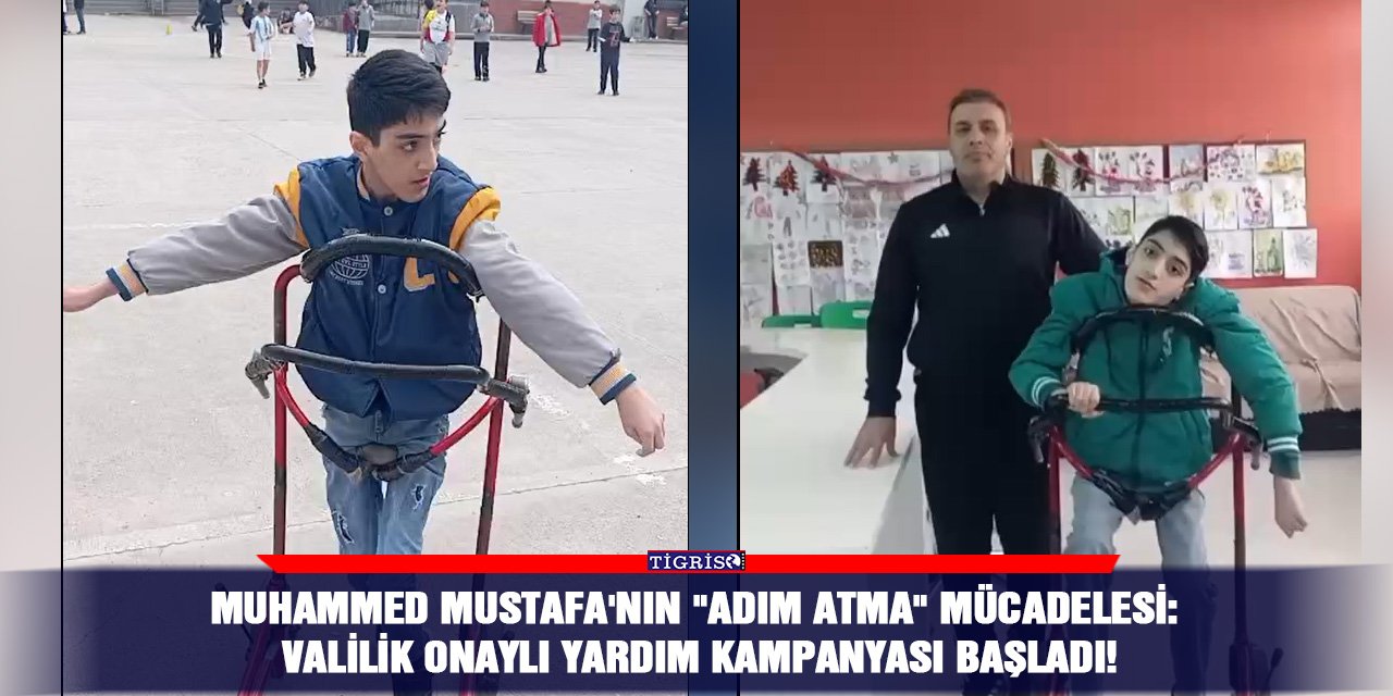 Muhammed Mustafa'nın "adım atma" mücadelesi:  Valilik onaylı yardım kampanyası başladı!