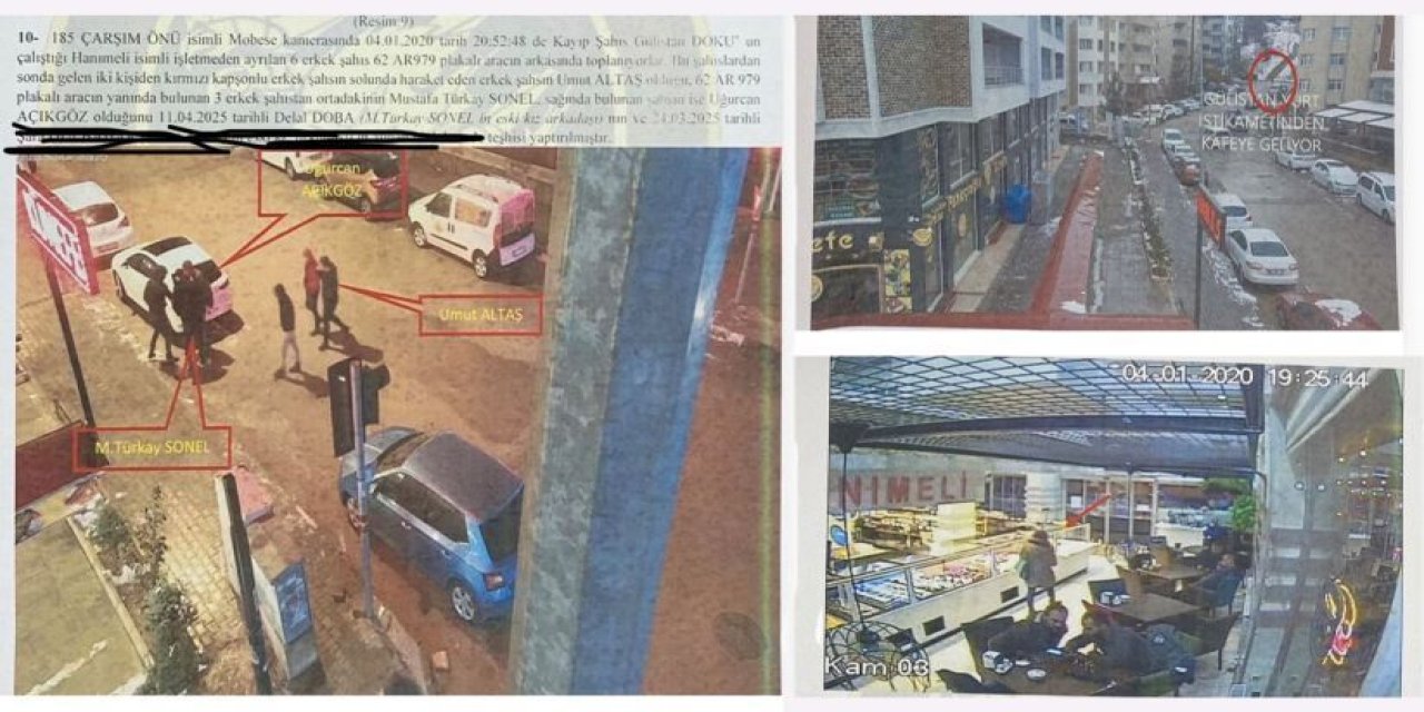 Gülistan Doku'ya ait mobese görüntüleri