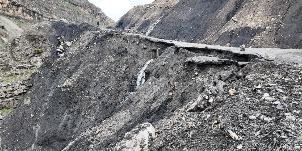 Şırnak'ta heyelan meydana geldi