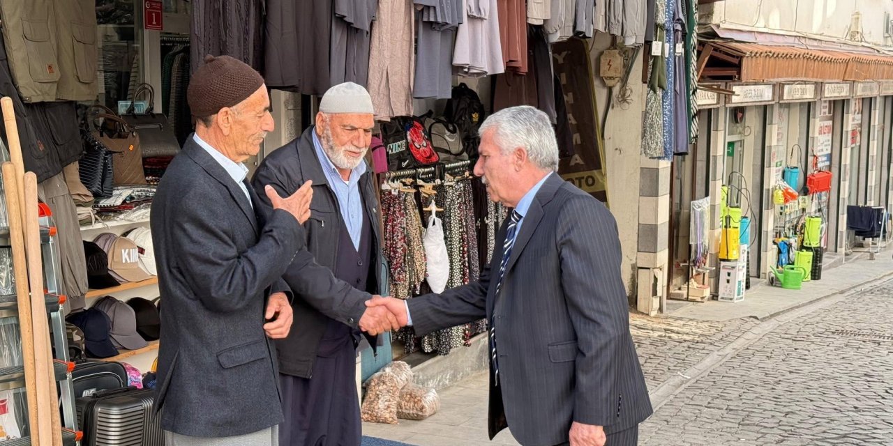 Çermik belediye başkanı esnaf ve halkla bir araya geldi