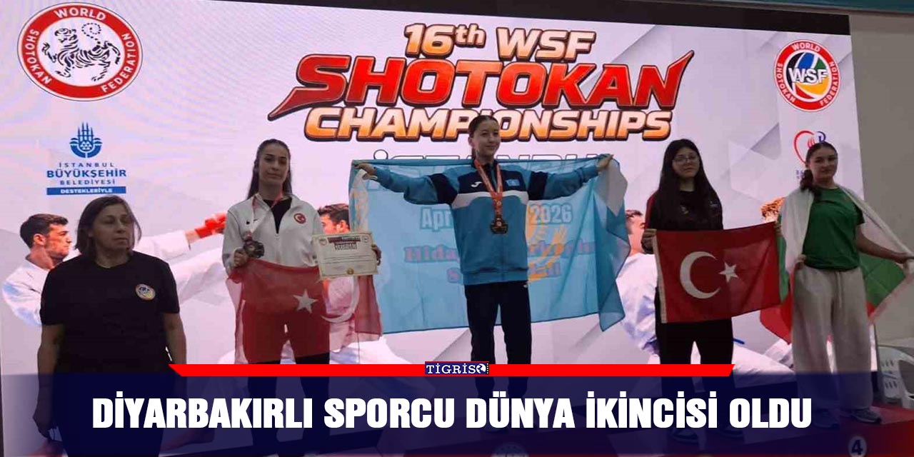 Diyarbakırlı sporcu dünya ikincisi oldu