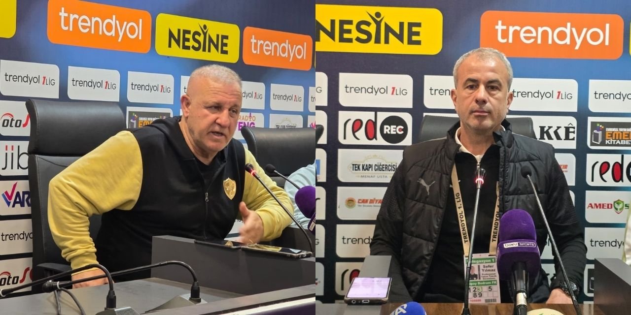 Amedspor ve Bodrumspor teknik direktörlerinden maç sonu açıklaması