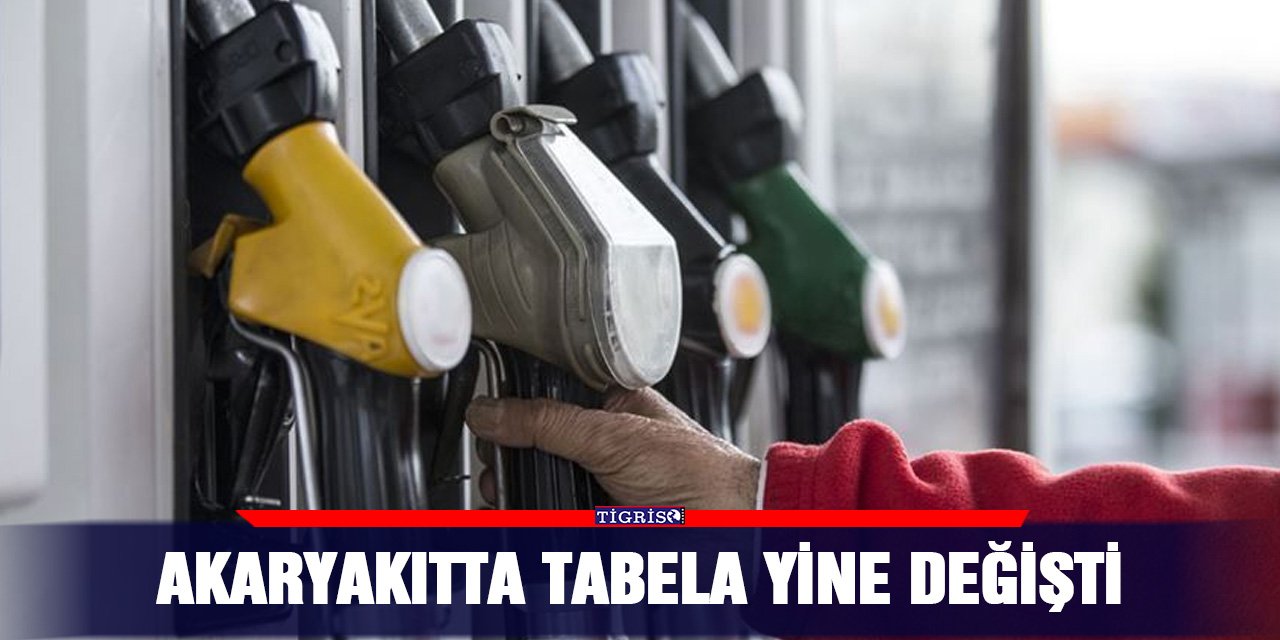 Akaryakıtta tabela yine değişti