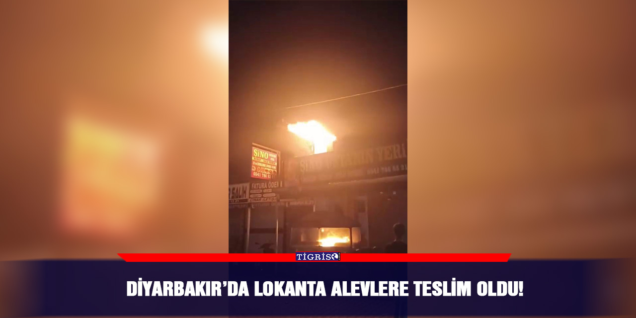 Diyarbakır’da lokanta alevlere teslim oldu