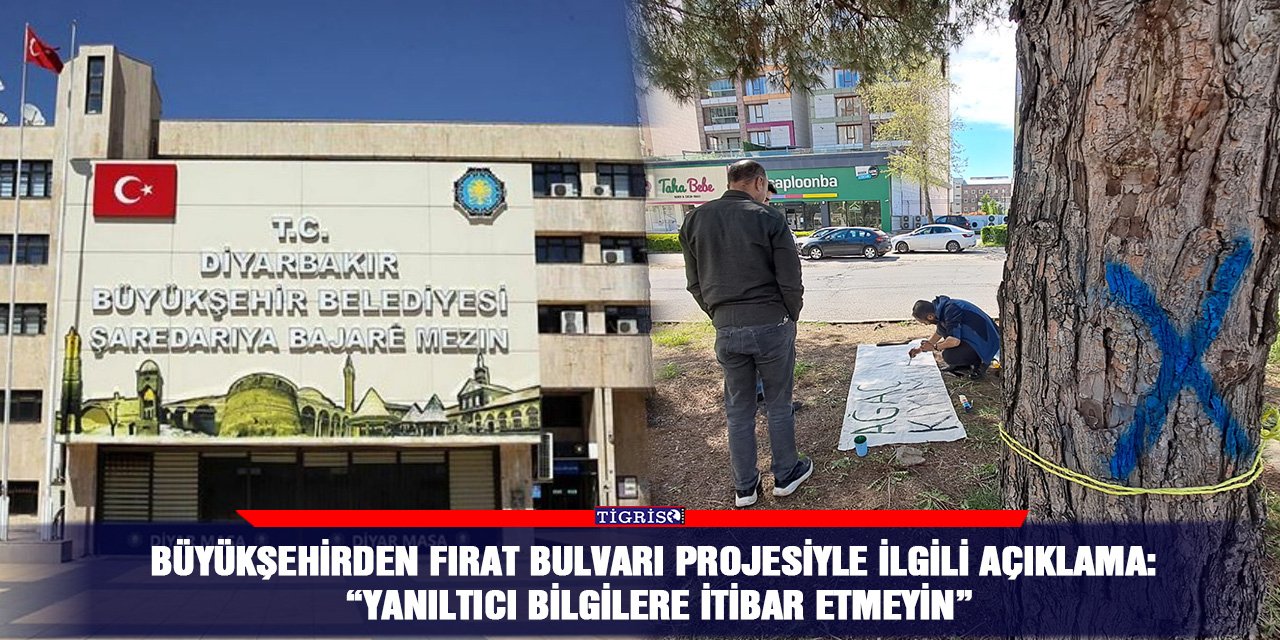 Büyükşehirden Fırat Bulvarı projesiyle ilgili açıklama: “Yanıltıcı bilgilere itibar etmeyin”