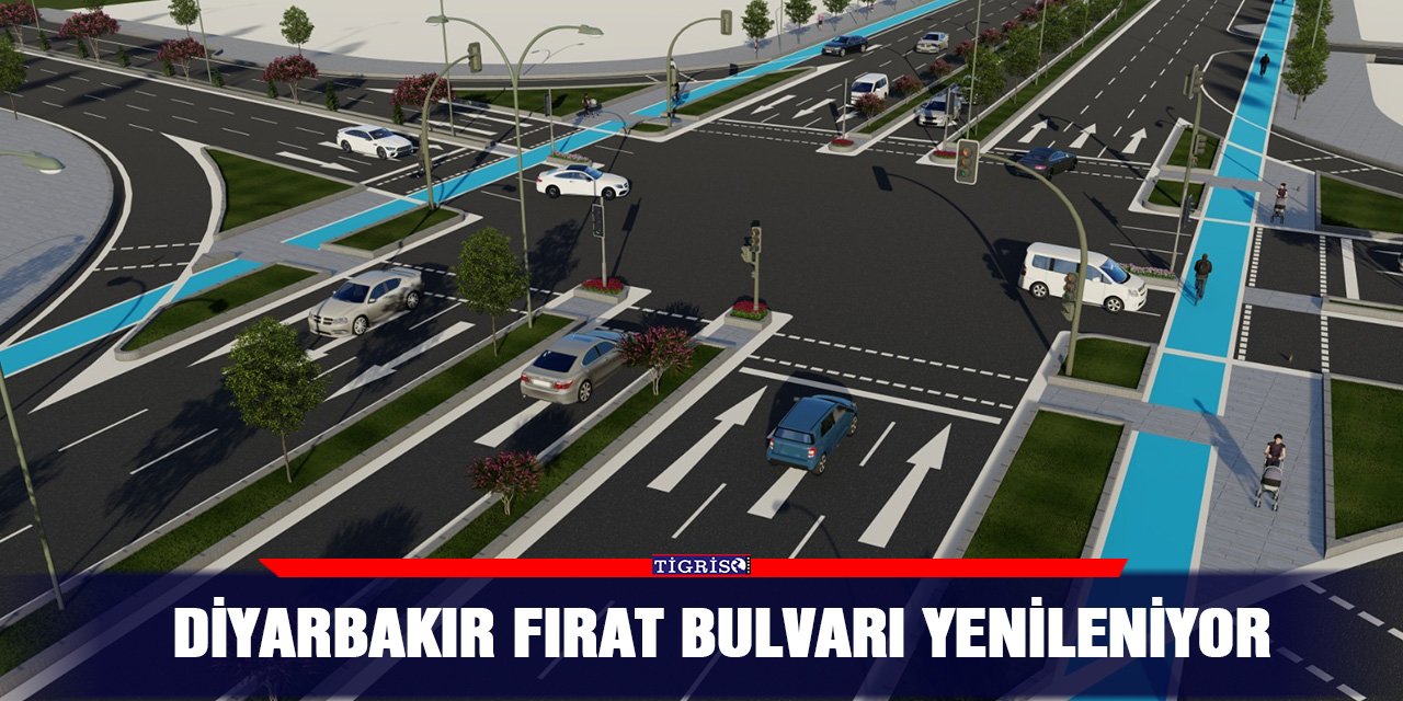 Diyarbakır Fırat Bulvarı yenileniyor