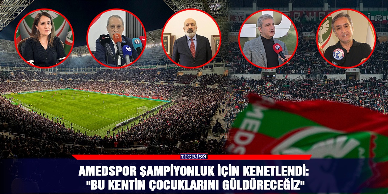 Amedspor şampiyonluk için kenetlendi: "Bu kentin çocuklarını güldüreceğiz"