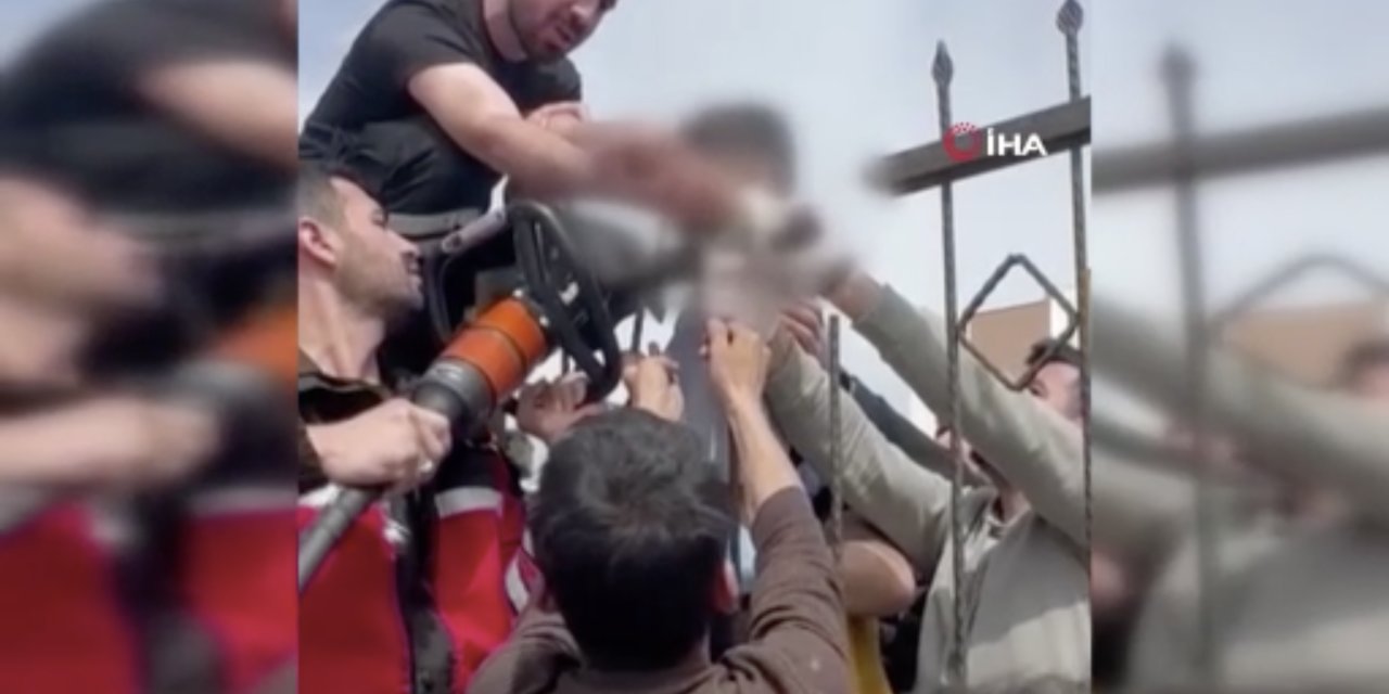 Diyarbakır'da demir korkuluk saplandı