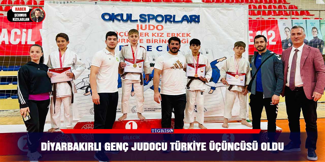 Diyarbakırlı genç judocu Türkiye üçüncüsü oldu