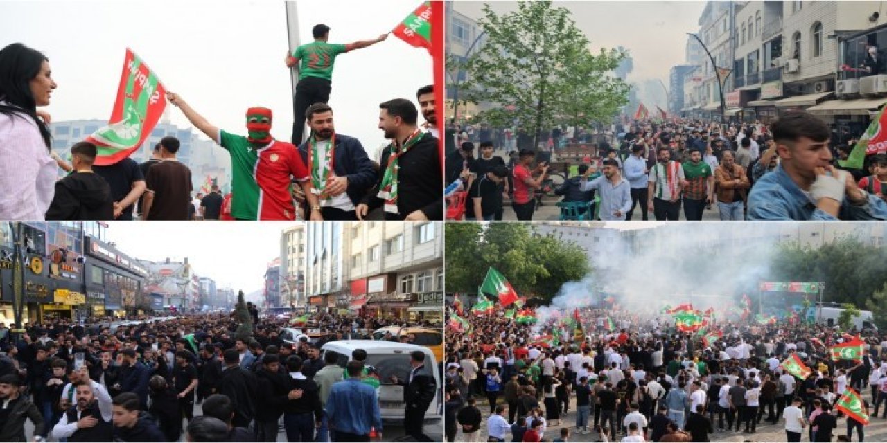 Amedspor Süper Lig çıkması birçok kentte kutlandı