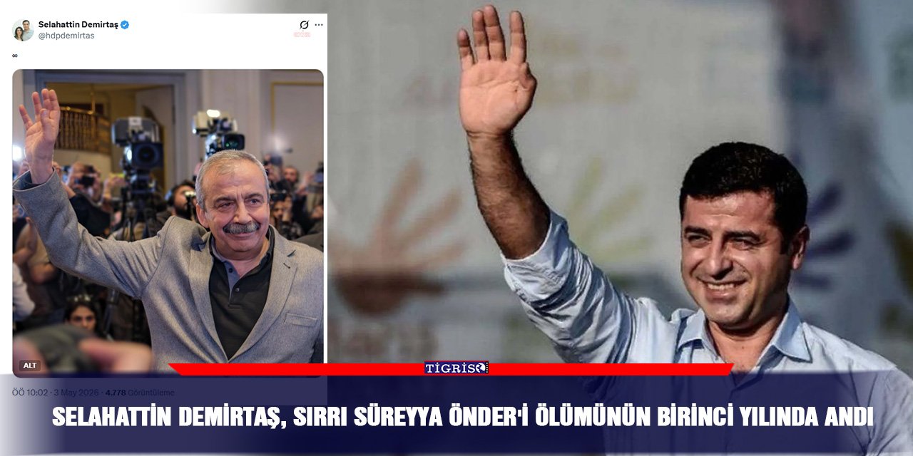 Selahattin Demirtaş, Sırrı Süreyya Önder'i ölümünün birinci yılında andı