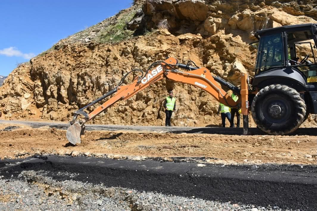 Mereto Dağı yolunda onarım çalışmaları başladı