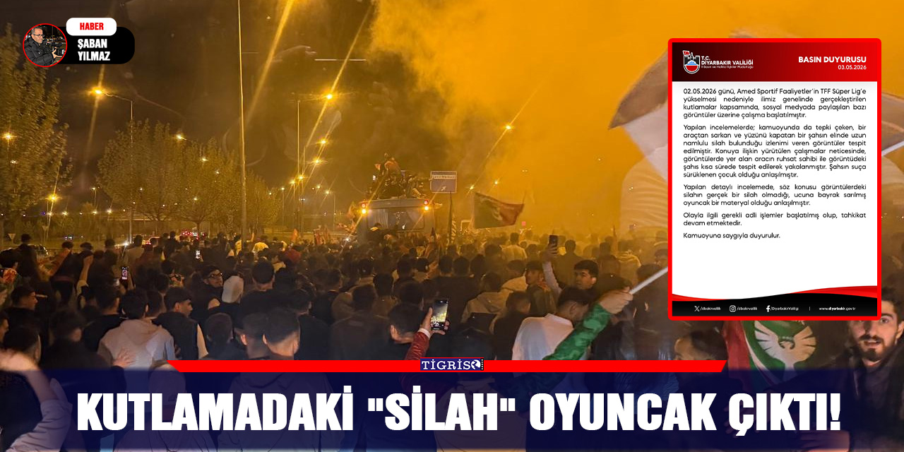 Kutlamadaki "silah" oyuncak çıktı!