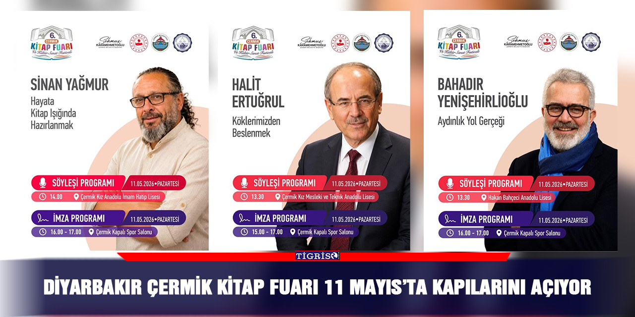 Diyarbakır Çermik Kitap Fuarı 11 Mayıs’ta kapılarını açıyor
