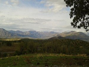 Kulp dağları beyaza büründü