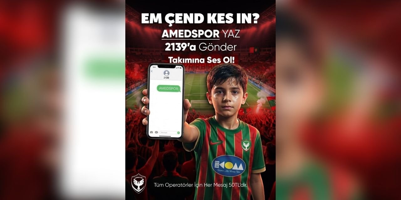 Amedspor’dan Süper Lig öncesi SMS kampanyası