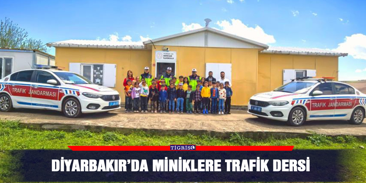 Diyarbakır’da miniklere trafik dersi