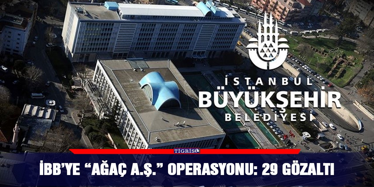 İBB’ye “Ağaç A.Ş.” operasyonu: 29 gözaltı