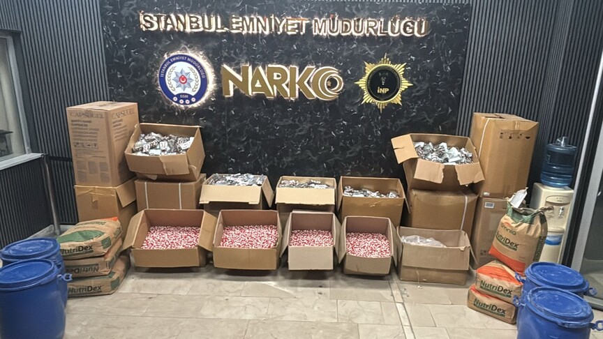 1 milyon uyuşturucu hap ele geçirildi