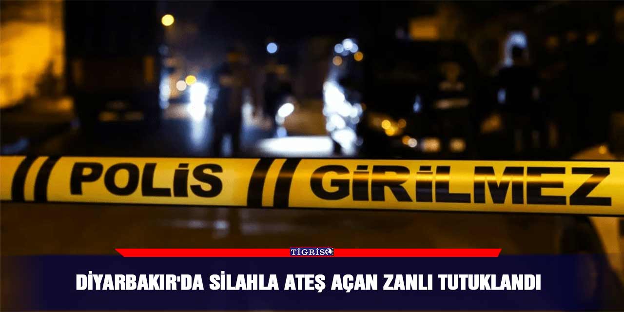 Diyarbakır'da silahla ateş açan zanlı tutuklandı