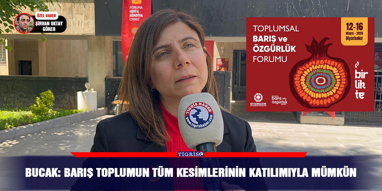 Bucak: Barış toplumun tüm kesimlerinin katılımıyla mümkün