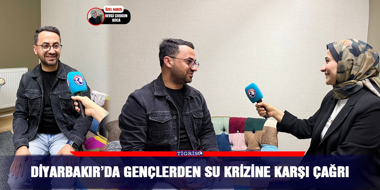 Diyarbakır’da gençlerden su krizine karşı çağrı