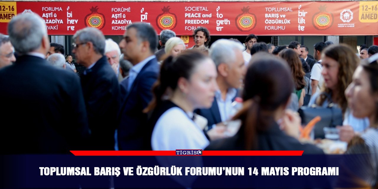 Toplumsal Barış ve Özgürlük Forumu’nun 14 mayıs programı