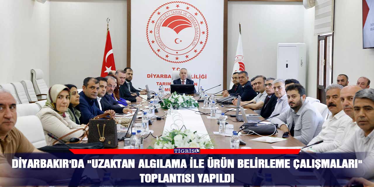 Diyarbakır'da "Uzaktan Algılama ile Ürün Belirleme Çalışmaları" toplantısı yapıldı