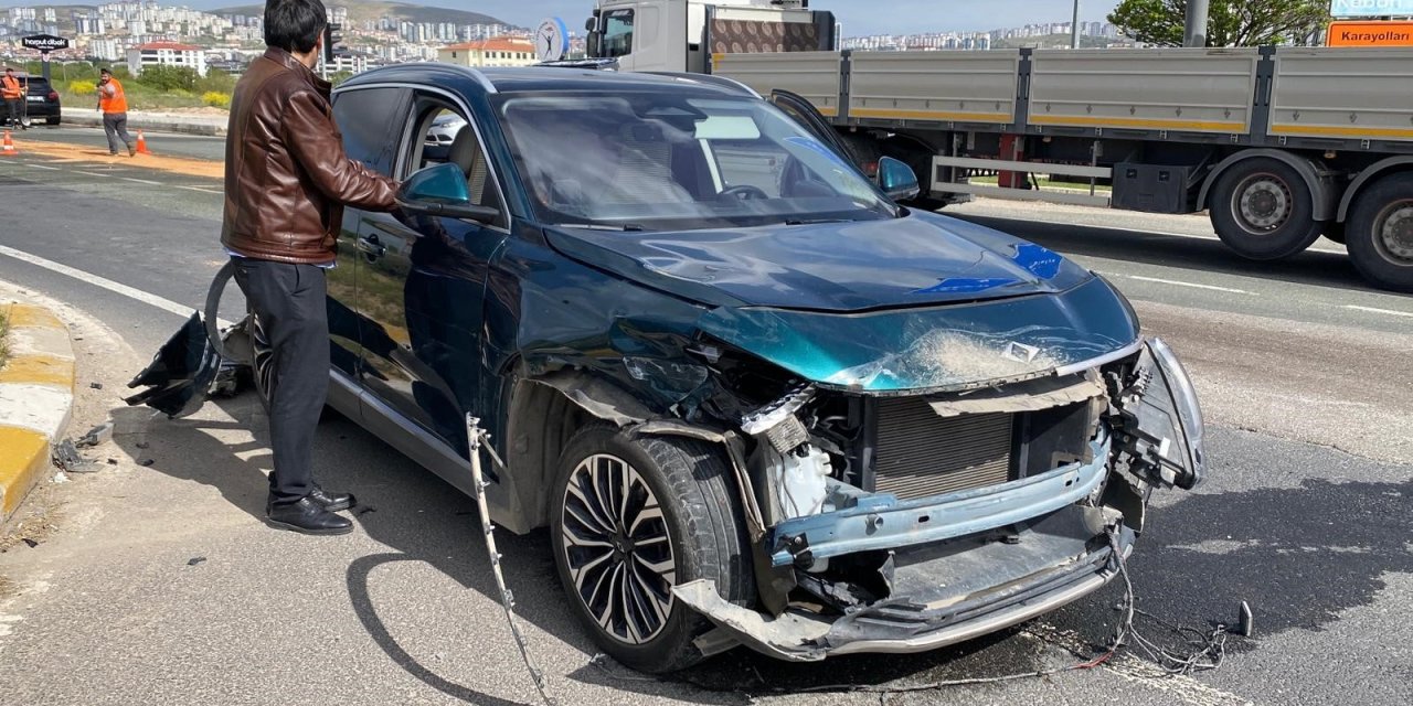 Elazığ’da trafik kazası: 1 yaralı