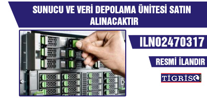 SUNUCU VE VERİ DEPOLAMA ÜNİTESİ SATIN ALINACAKTIR