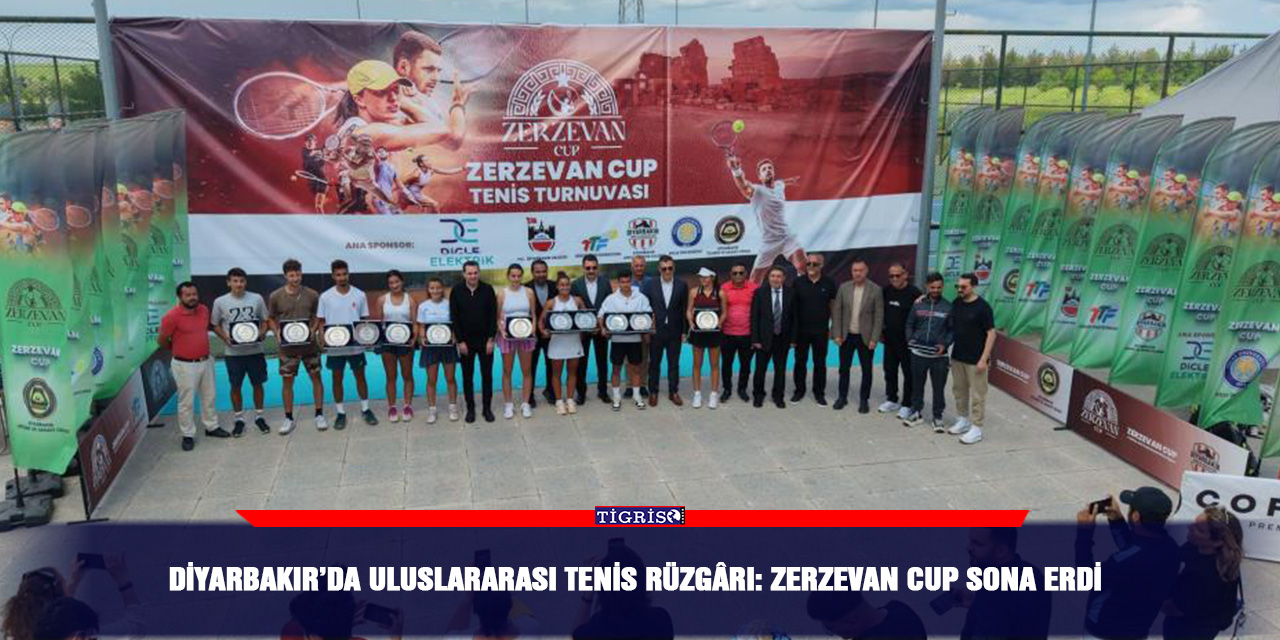 Diyarbakır’da uluslararası tenis rüzgârı: Zerzevan Cup Sona erdi