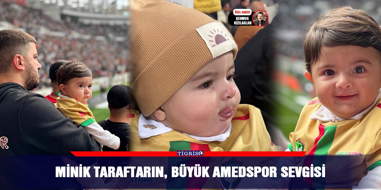Minik taraftarın, büyük Amedspor sevgisi