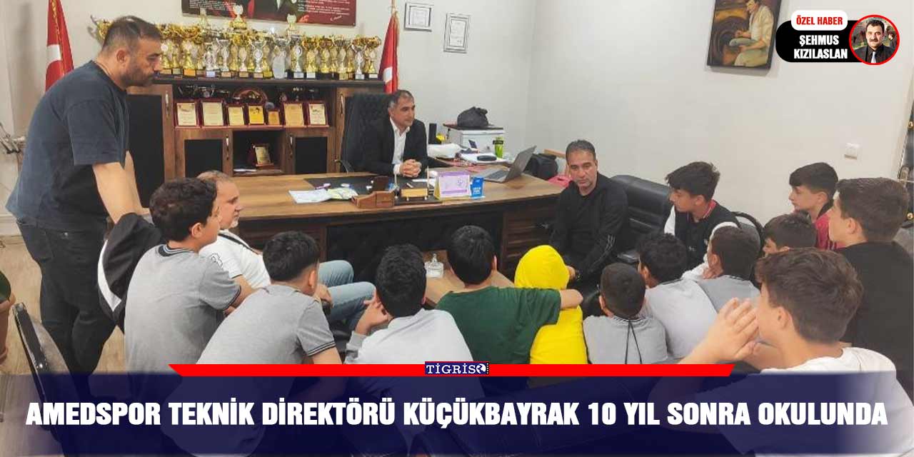 Amedspor Teknik Direktörü Küçükbayrak10 yıl sonra okulunda