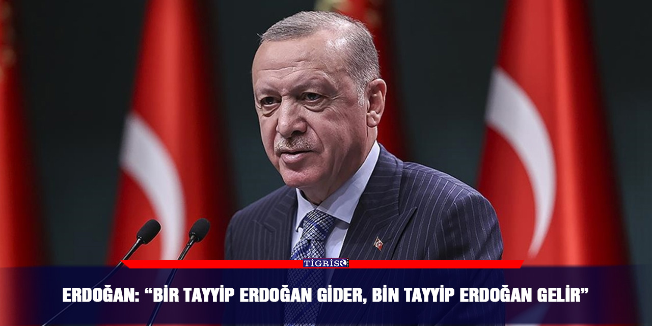Erdoğan: “Bir Tayyip Erdoğan gider, Bin Tayyip Erdoğan gelir”