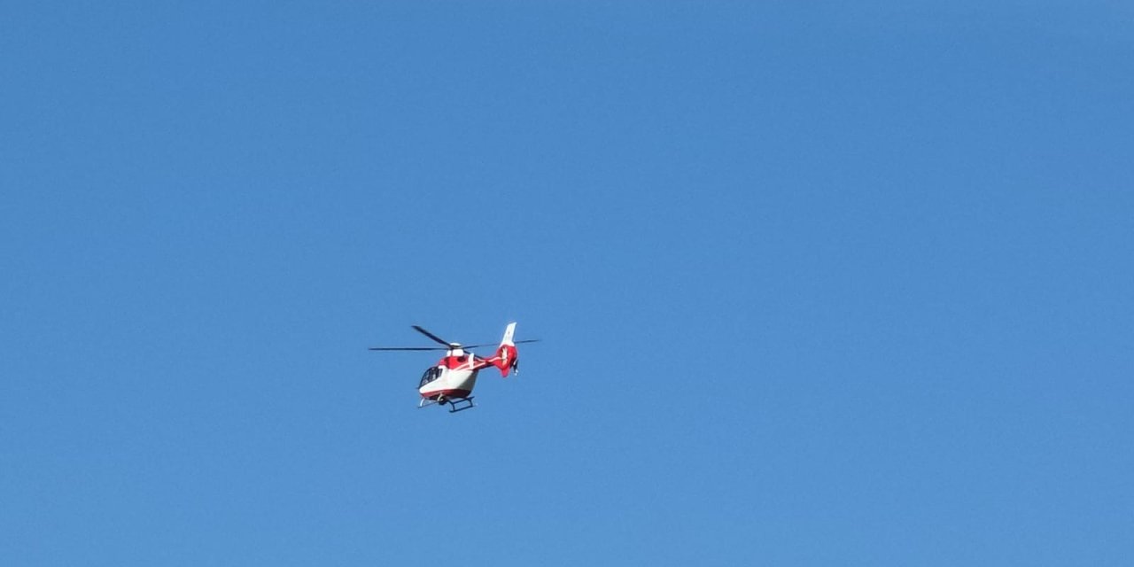 Bahçesaray'da kalp hastası için hava ambulansı havalandı