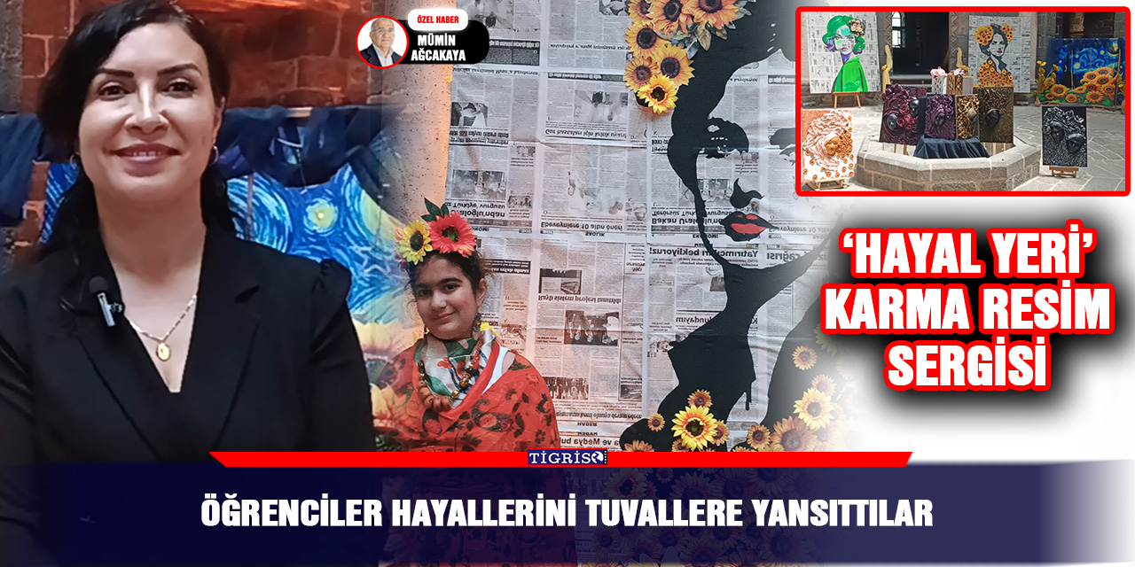 Öğrenciler hayallerini tuvallere yansıttılar: ‘Hayal Yeri’ Karma Resim Sergisi