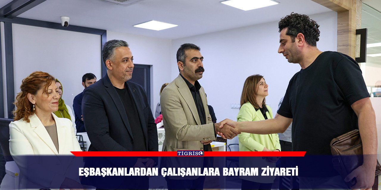 Eşbaşkanlardan çalışanlara Bayram ziyareti